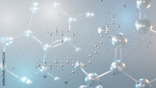 Принти на полотні polyglycerol polyricinoleate molecular structure, 3d model molecule, e476 stabil