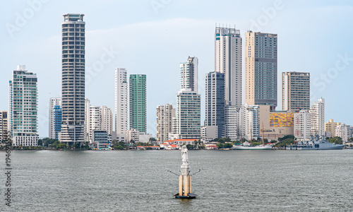 Virgen del Carmen (Virgin of Mount Carmel), patron saint of mariners, fishermen, and navigators in the Bay of Cartagena, Colombia