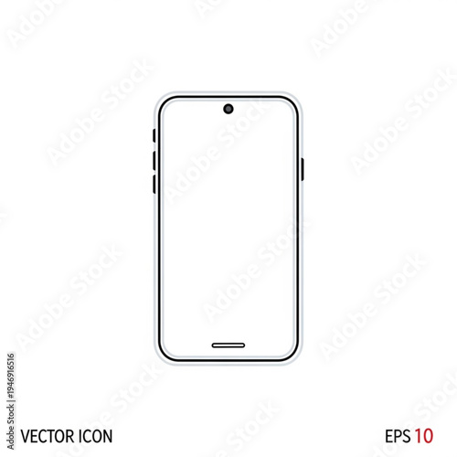 Vector illustration of a smartphone device in eps 10 format