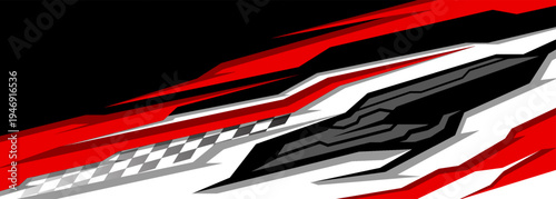 Cargo van graphic vector. abstract grunge background design for vehicle vinyl wrap