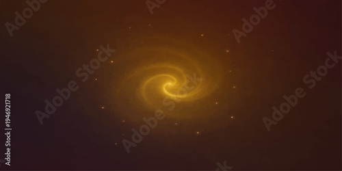 Abstract blue spiral galaxy with glowing light and swirling pattern background