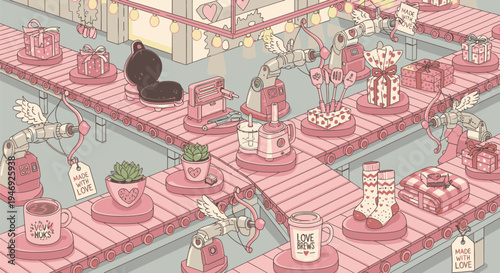 Illustration of Rabbits Working in a Laboratory.