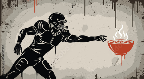 Man Reaching for Steaming Hot Bowl.