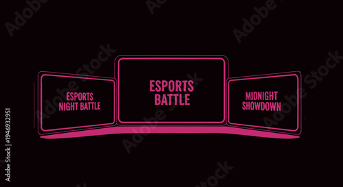Esports Battle Event Announcement Design For Gaming Competition Promotion