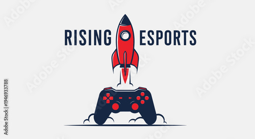 Esports Rocket Icon Representing Growth and Competition within the Gaming Industry