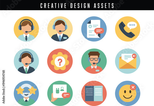 Collection of pixel art design assets for creative projects