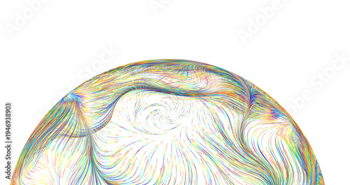 Abstract artwork of colorfu...