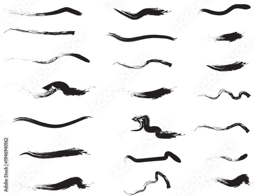 Collection of various eyebrow shapes and styles