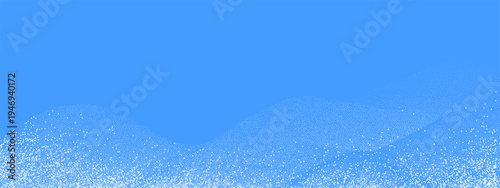 Winter landscape featuring white snowdrifts, icy mountains, and frozen ground. 3D illustration with cold textures, falling flakes, and seasonal elements for festive designs.