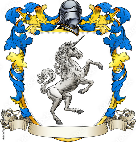 A Unicorn coat of arms or c...