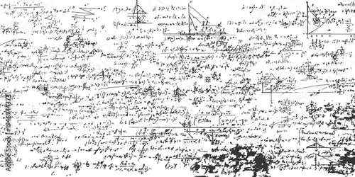 Black handwritten mathematical equations and symbols on a white background.