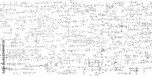 Black handwritten mathematical equations and symbols on a white background.