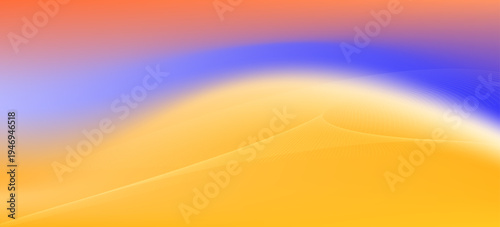 Blurred color gradient background, abstract blue yellow gradation texture, vector soft orange texture blur abstract background