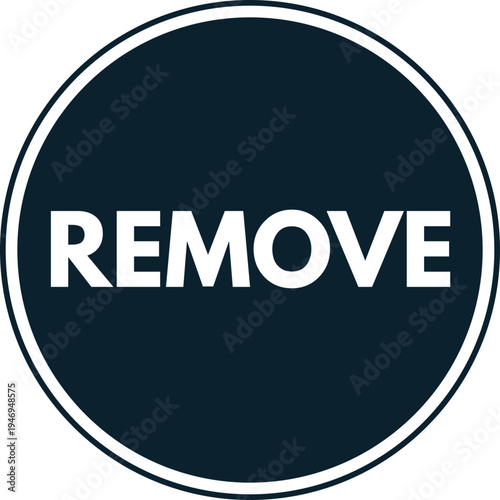 Remove Circle Button Vector Illustration
