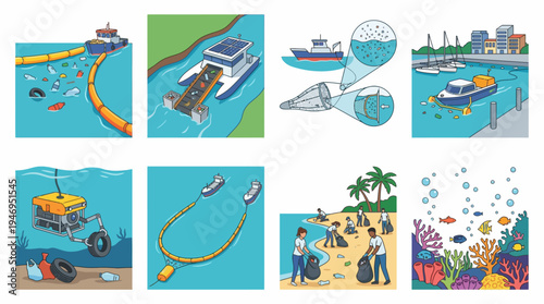 Ocean Pollution Cleanup Technology and Marine Life Protection