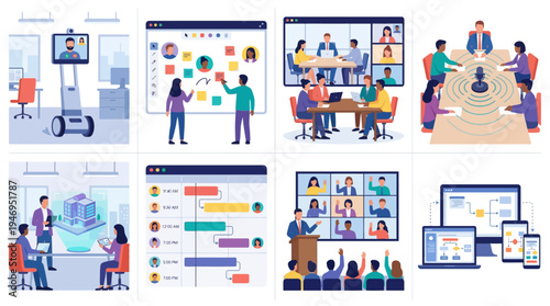 Remote Team Collaboration and Online Meetings