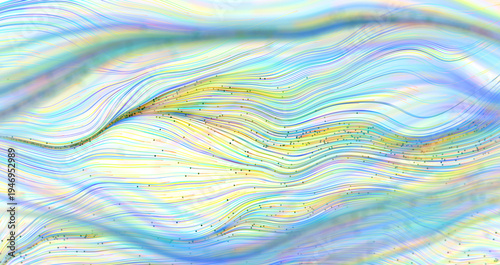 Abstract flowing lines with...