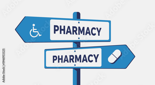 Pharmacy Directional Signs: Healthcare Accessibility for Disabled People and Medication