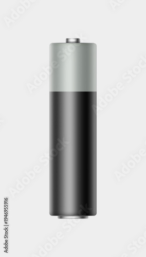 Modern cylindrical battery power cell illustration vector artwork design for technology energy device graphics