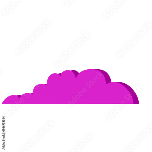 Violet cloud shape 