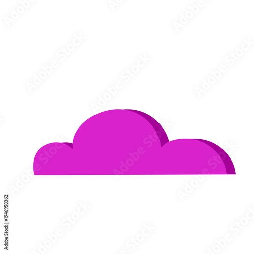 Violet cloud shape 