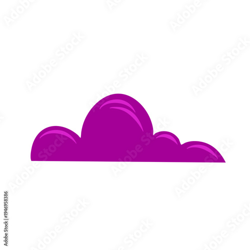 Violet cloud shape 