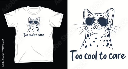 Cat Graphic vector art t-shirt design print