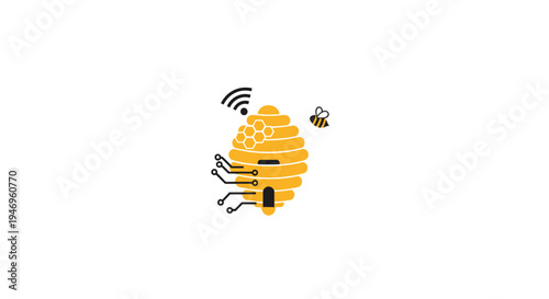 Bee with smart home technology integration.