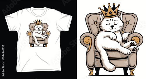 Cat Graphic vector art t-shirt design print