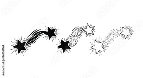 Set of 6 exploding starburst icons vector