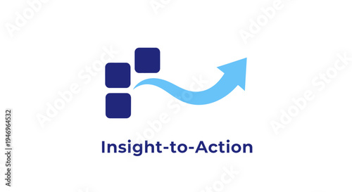 Insight to Action Business Concept Logo.