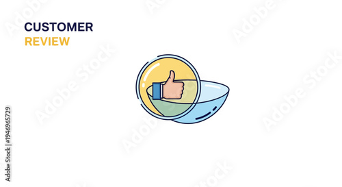 Positive Customer Reaction Showing Approval in the Form of Like and Success, Review Concept