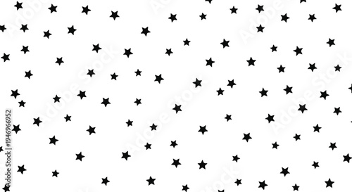 Set of black star icons vector background