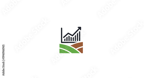 Business Graph Chart Icon Symbol.