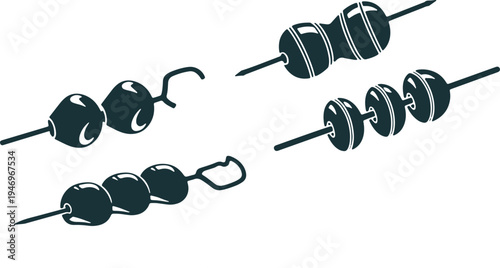 Abstract geometric patterns with vertical and diagonal lines creating a textured visual effect