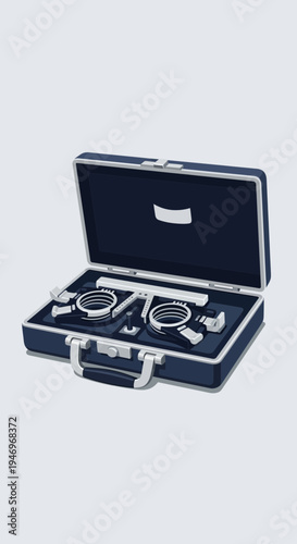 Professional Ophthalmic Equipment: A Modern Illustrative Depiction of Optometry Tools