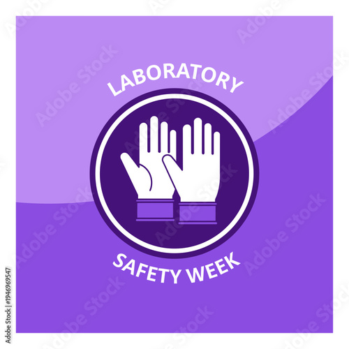 Promoting Laboratory Safety During Safety Week with Protective Gloves Icon Imagery