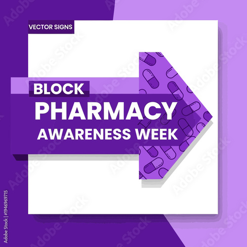 Promoting Pharmacy Awareness: A Bold Graphic Illustrating a Health Initiative in a Clear Manner