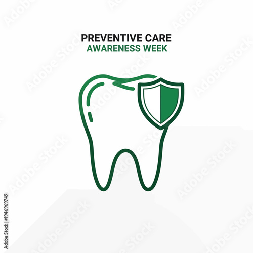 Promoting Preventative Dental Health and Raising Awareness During Preventive Care Week Illustration