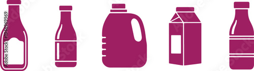 Abstract geometric design with pink and grey vertical elements