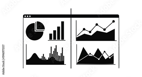 Set of 8 business infographic elements vector