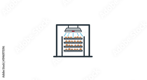 Detailed illustration of a vending machine.