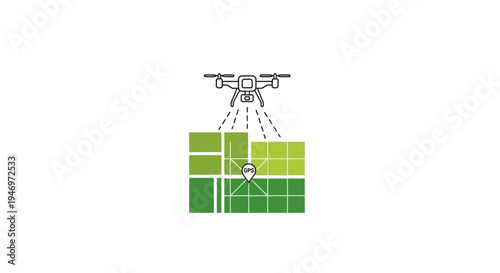 Drone Lifting Green Solar Panels.
