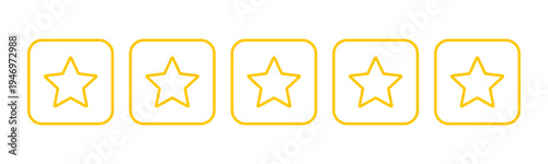 Five star rating icon