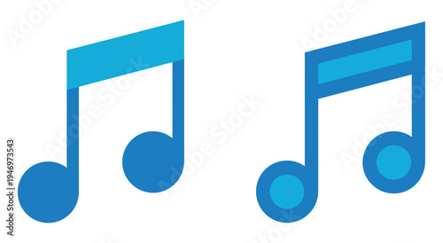 Music Notes Icon Set Musical Notation Symbols Vector Illustration