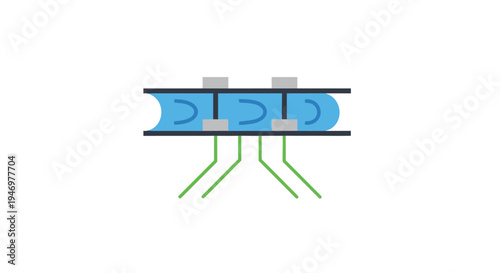 Electric Circuit Board Components Closeup.