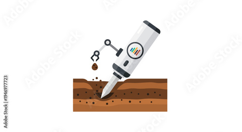 Electric drill making hole in wood.