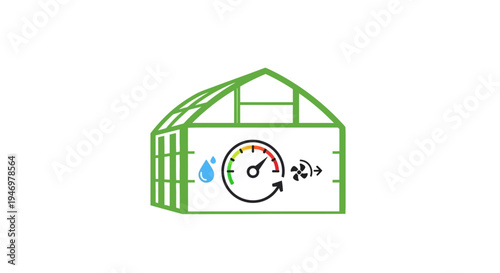 Green house climate control system panel.