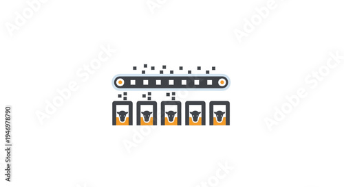 Graphic design elements in motion.