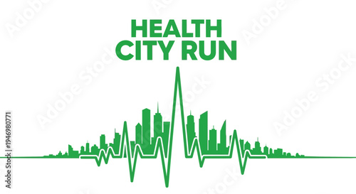 Healthy City Run: A Visual Representation Of Urban Fitness And Wellness Pursuit